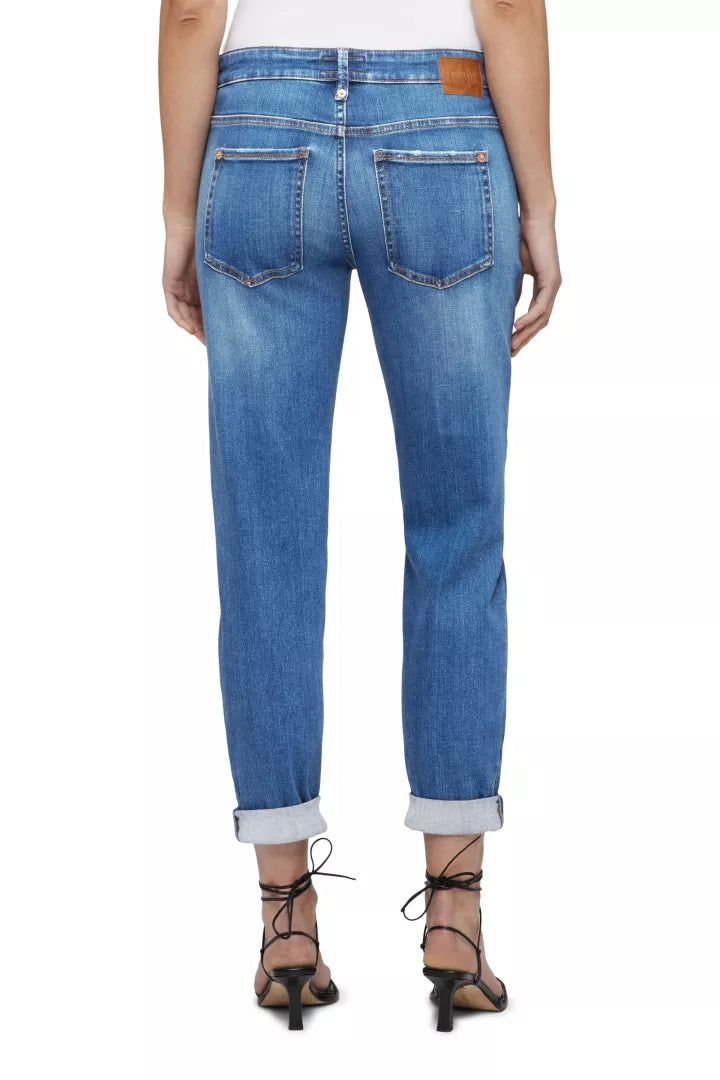 DRYKORN Jeanshose Like - Mid Blue Washed