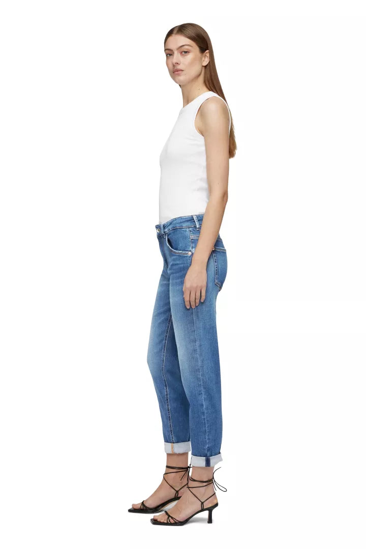 DRYKORN Jeanshose Like - Mid Blue Washed
