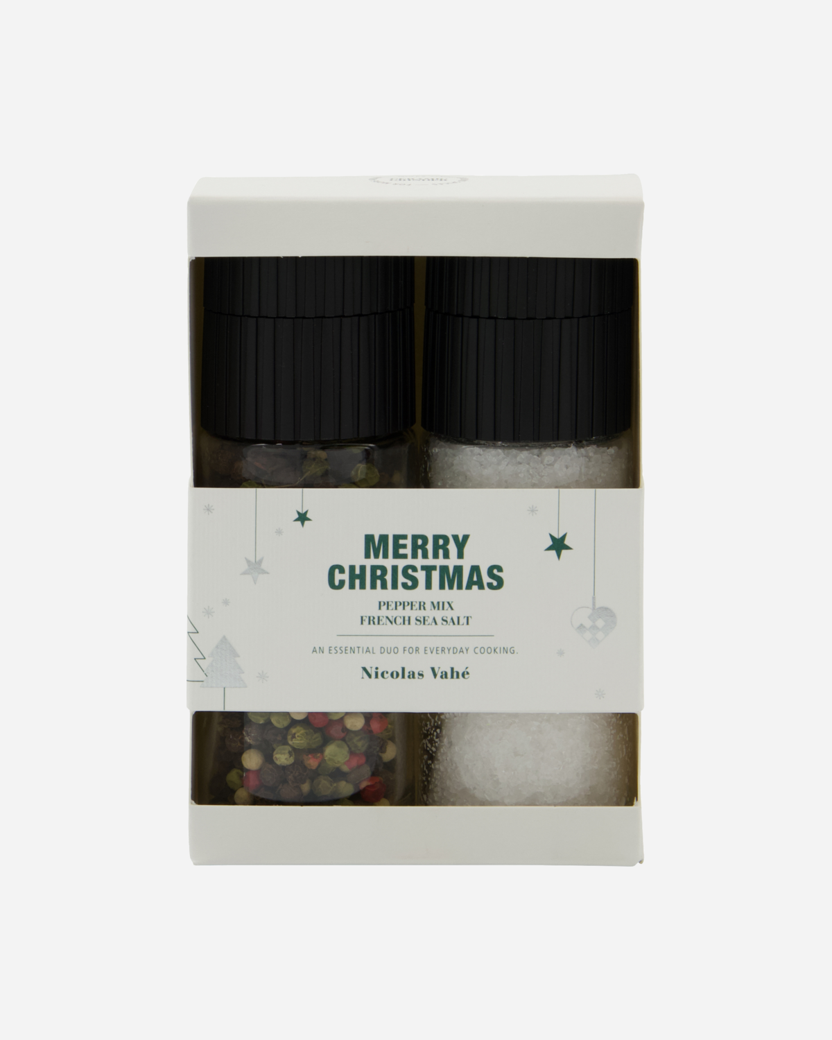 NICOLAS VAHE Geschenkset Merry Christmas - French Sea Salt & Pepper Mix