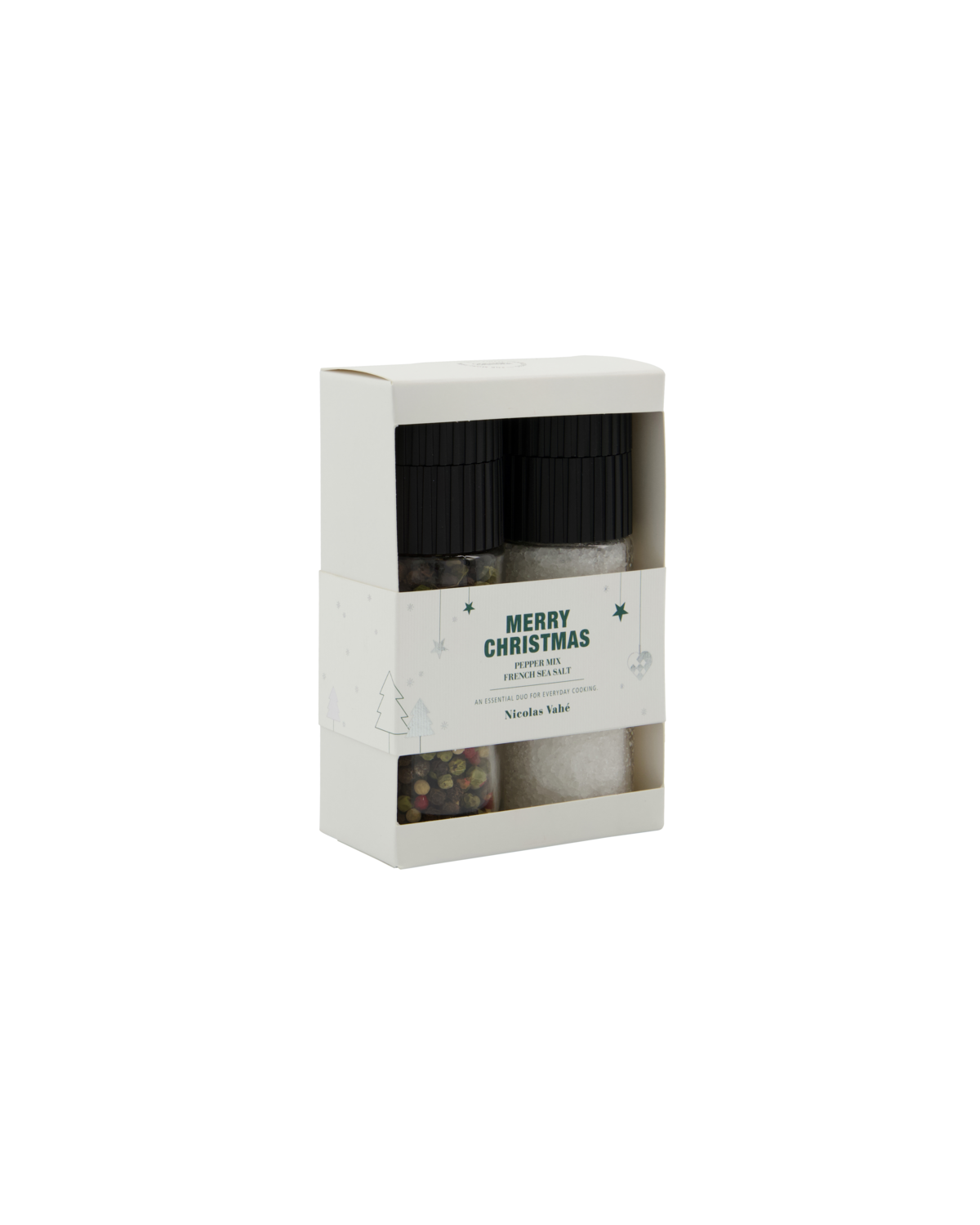 NICOLAS VAHE Geschenkset Merry Christmas - French Sea Salt & Pepper Mix