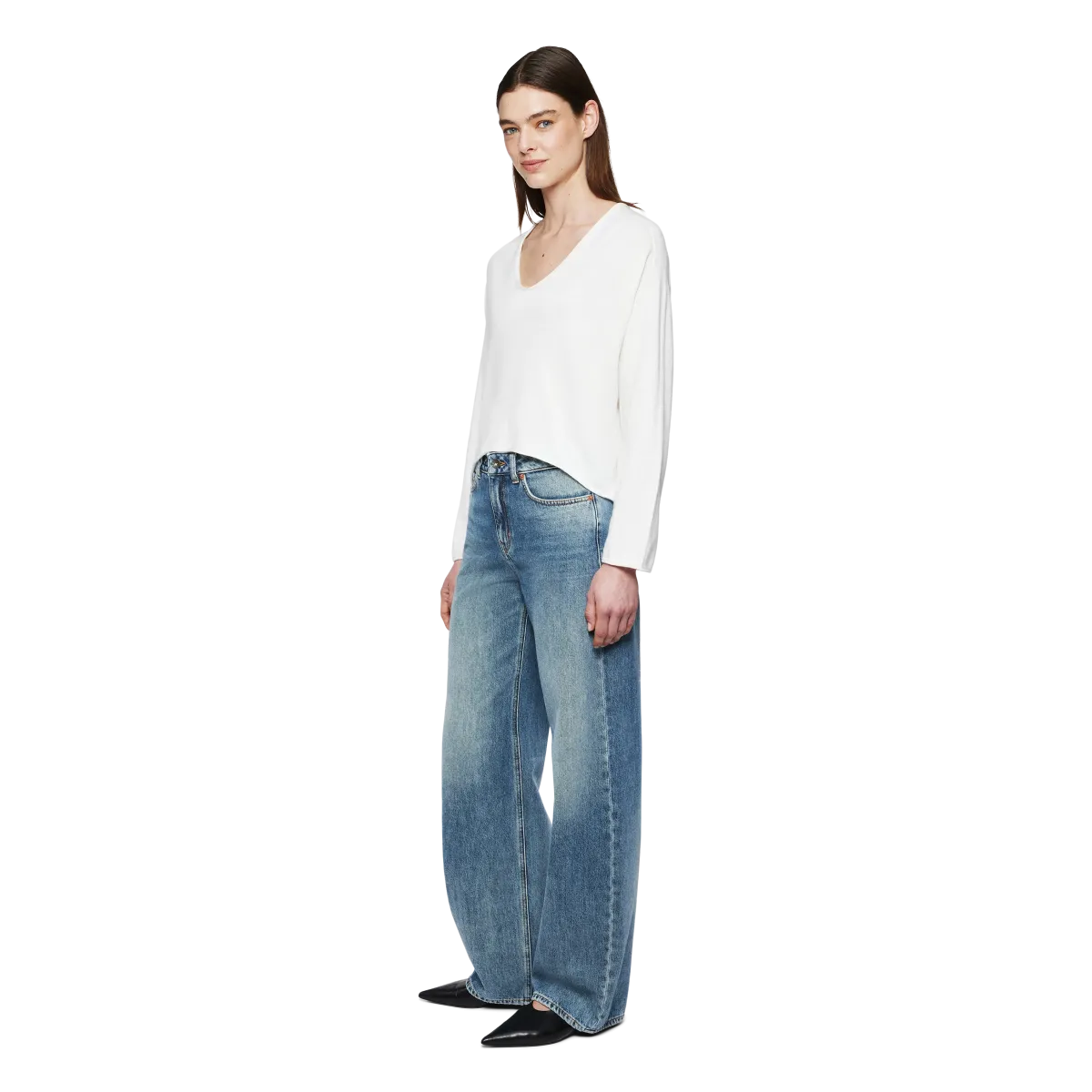 DRYKORN Strickpullover Somaija Offwhite Baumwolle-Kaschmir