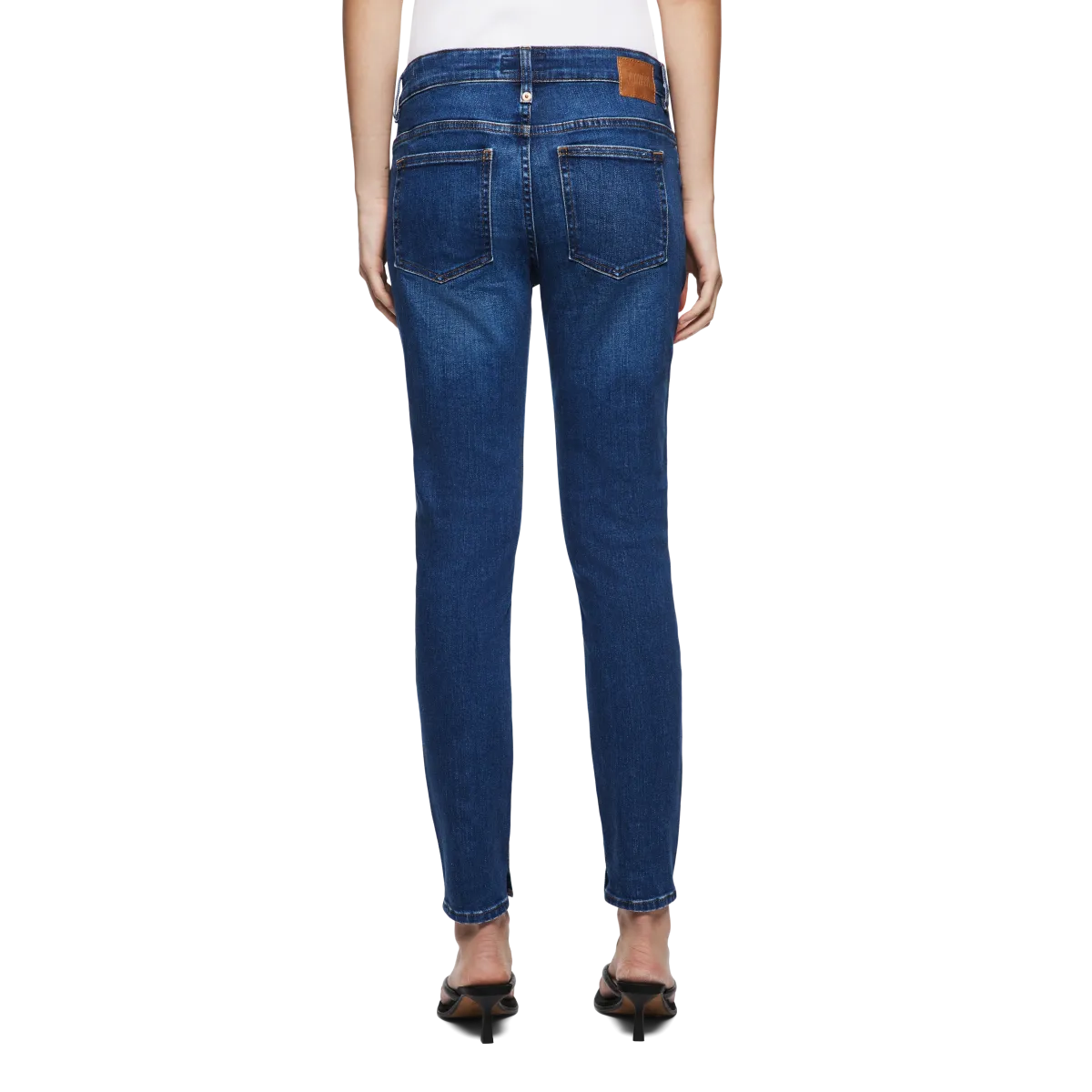DRYKORN Jeanshose Need Cropped - Mid Blue Denim