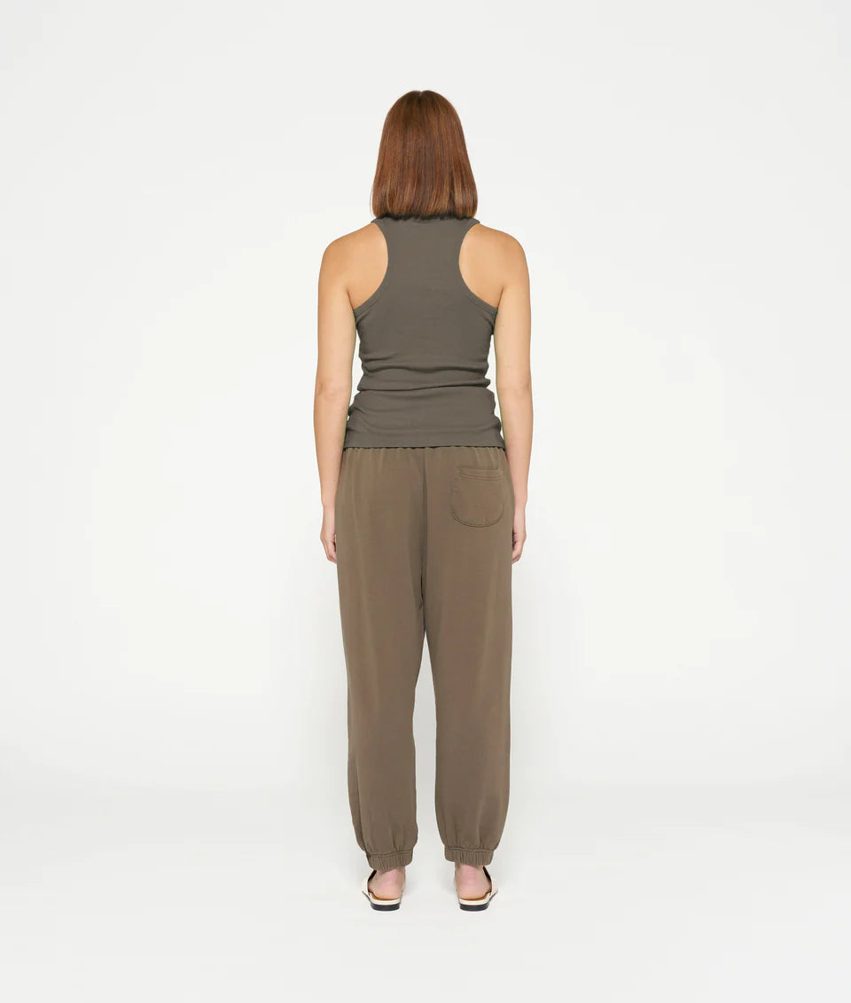 10DAYS AMSTERDAM Tank Rib Top Dark Moss