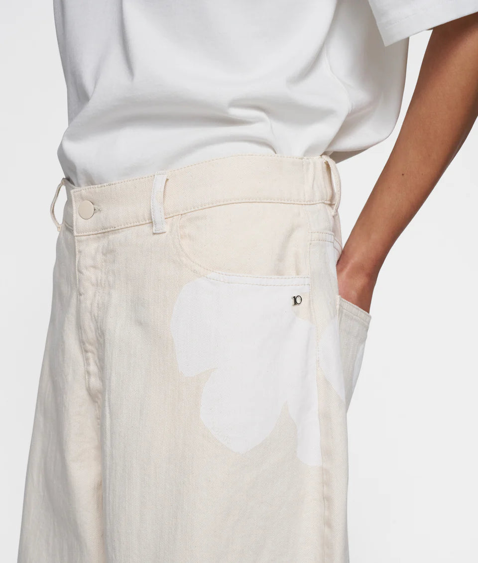 10DAYS AMSTERDAM Wide Legs Pants Flower
