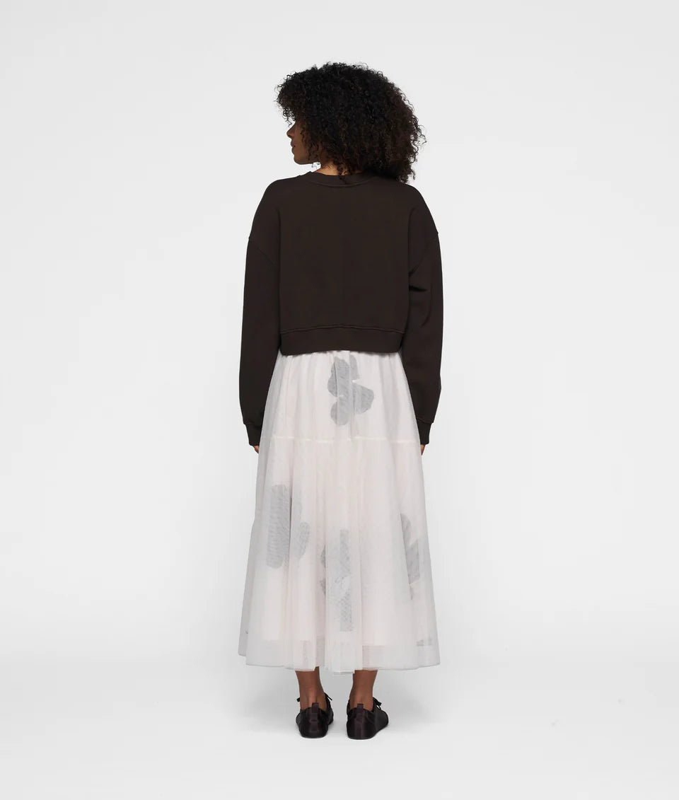 10DAYS AMSTERDAM Cropped Sweater Chocolate