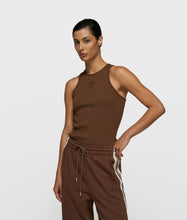 Lade das Bild in den Galerie-Viewer, 10DAYS AMSTERDAM Tank Top Rib - Dark Truffle
