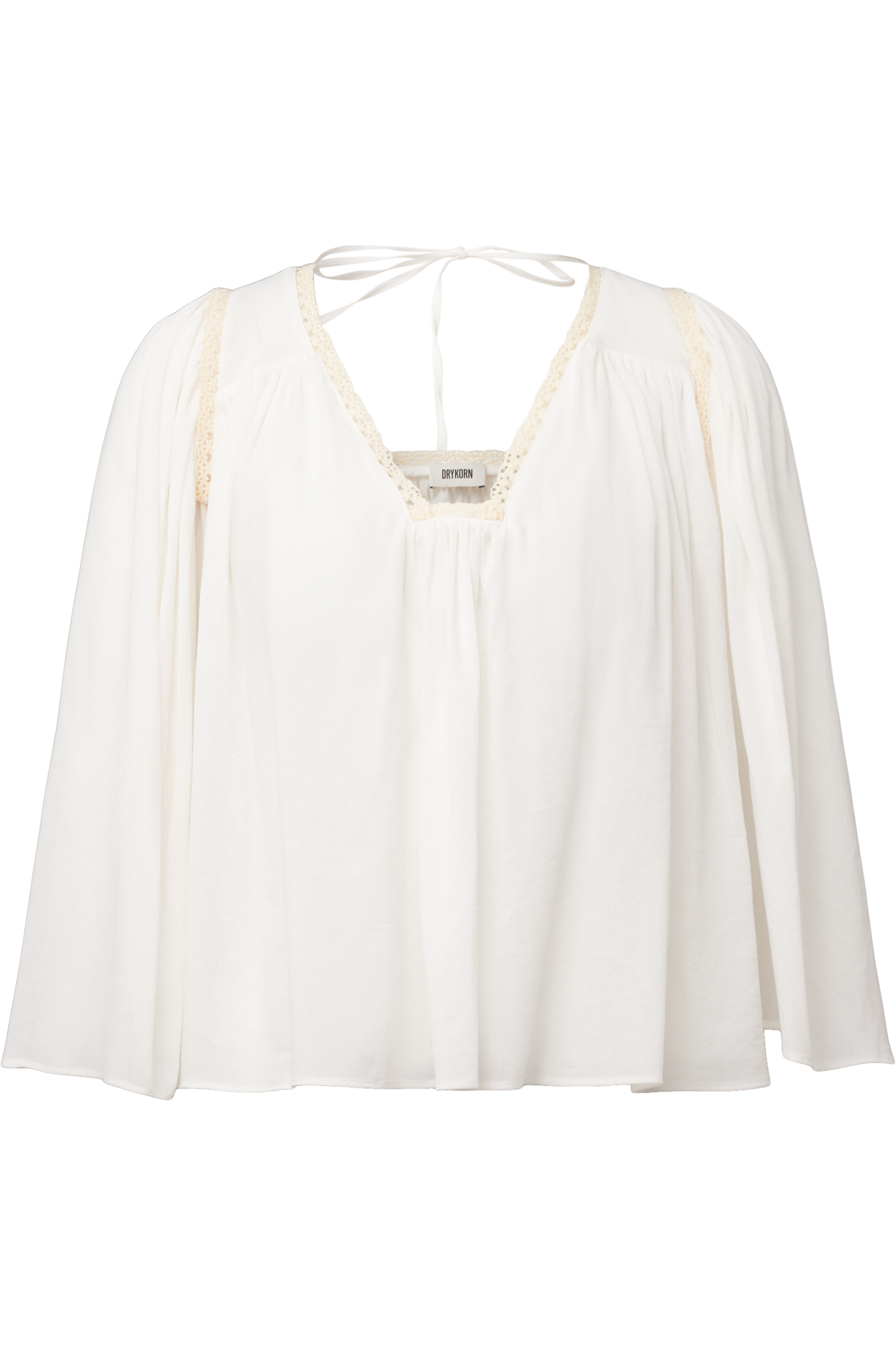 DRYKORN Babydoll-Tunika-Bluse Ismara Offwhite