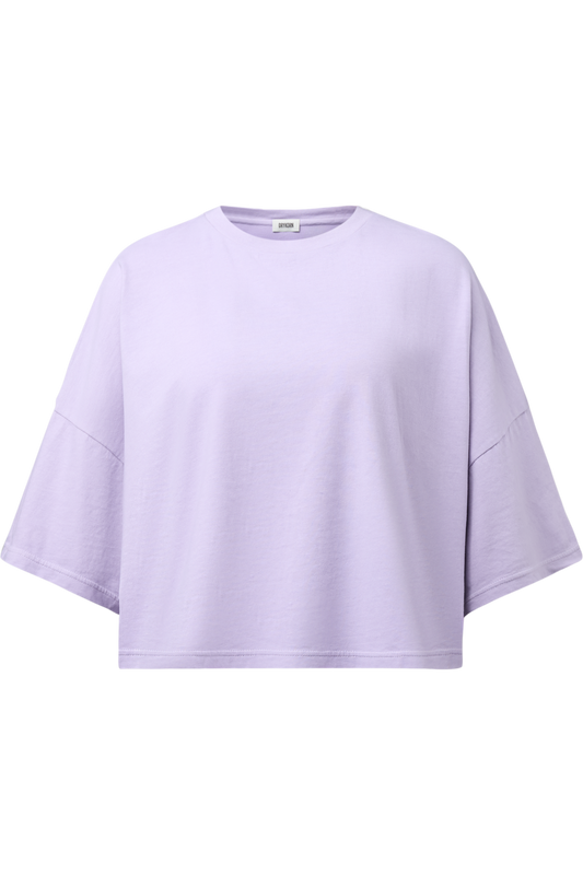DRYKORN Boxy Kurzarmshirt Lavendel