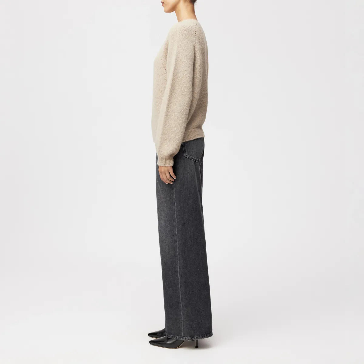 DRYKORN Pullover Pemiri_2 White Pepper