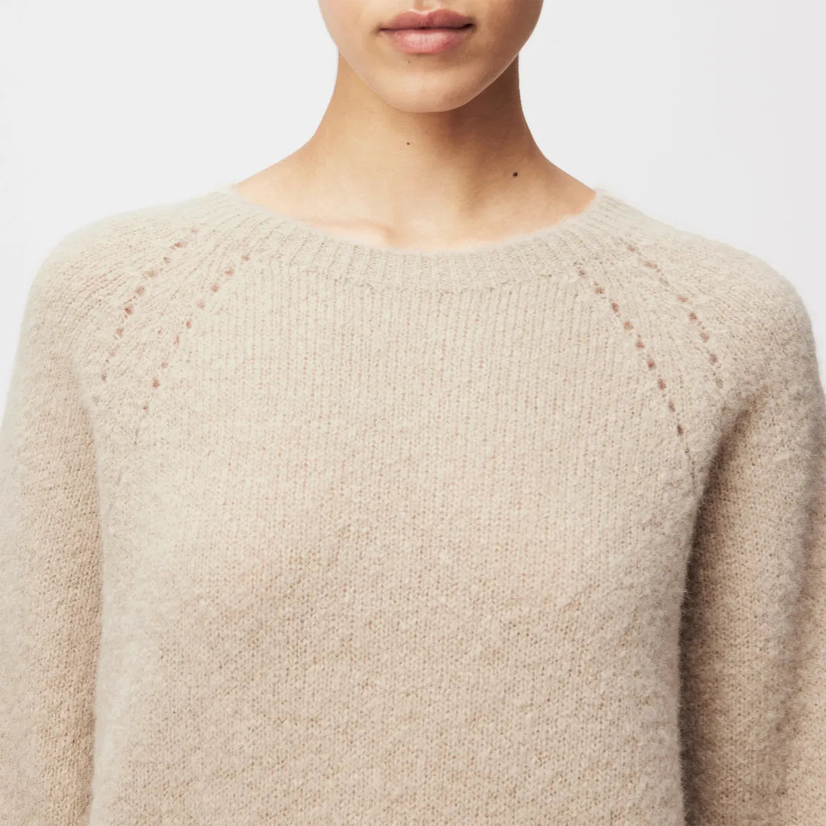 DRYKORN Pullover Pemiri_2 White Pepper