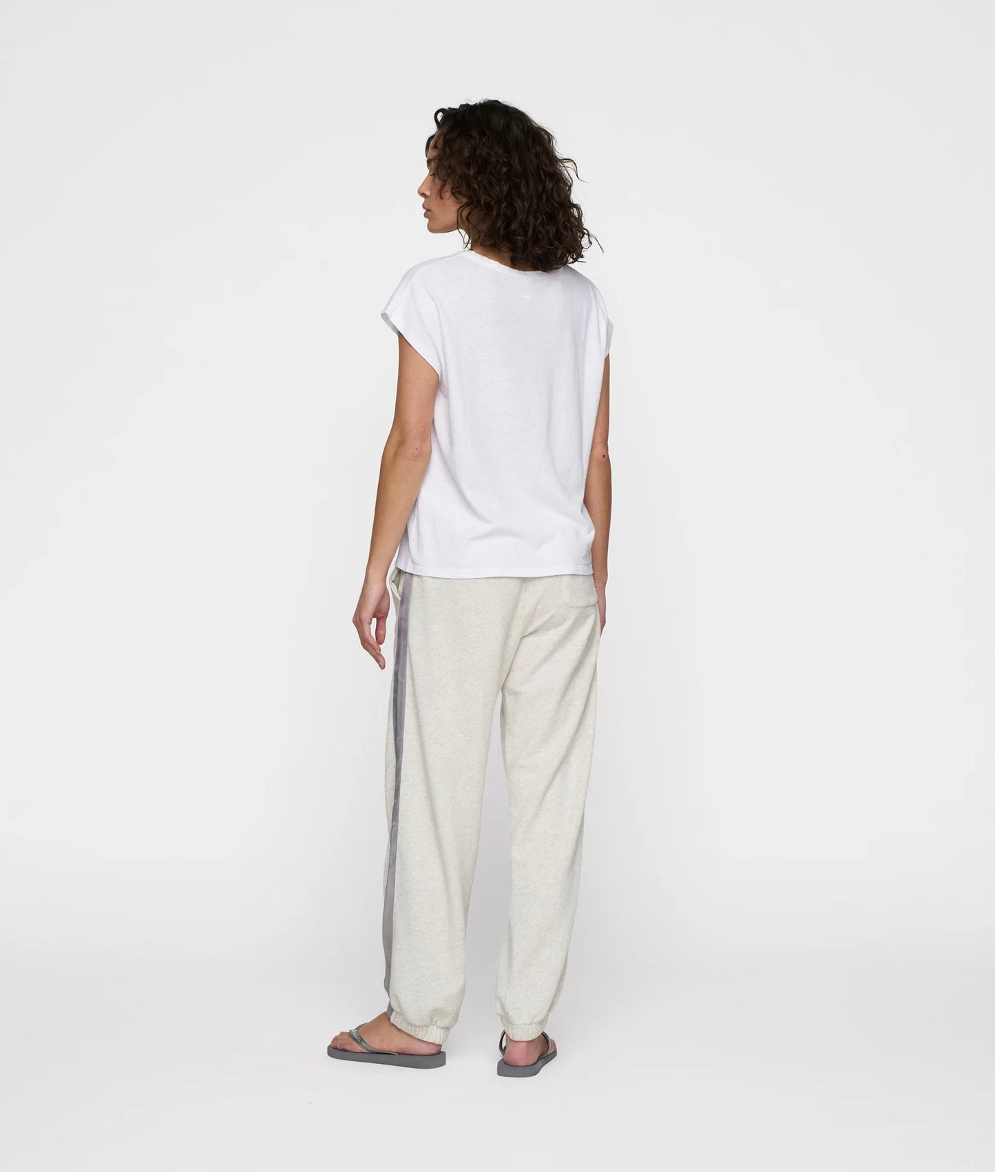 10DAYS AMSTERDAM Tee Linen White
