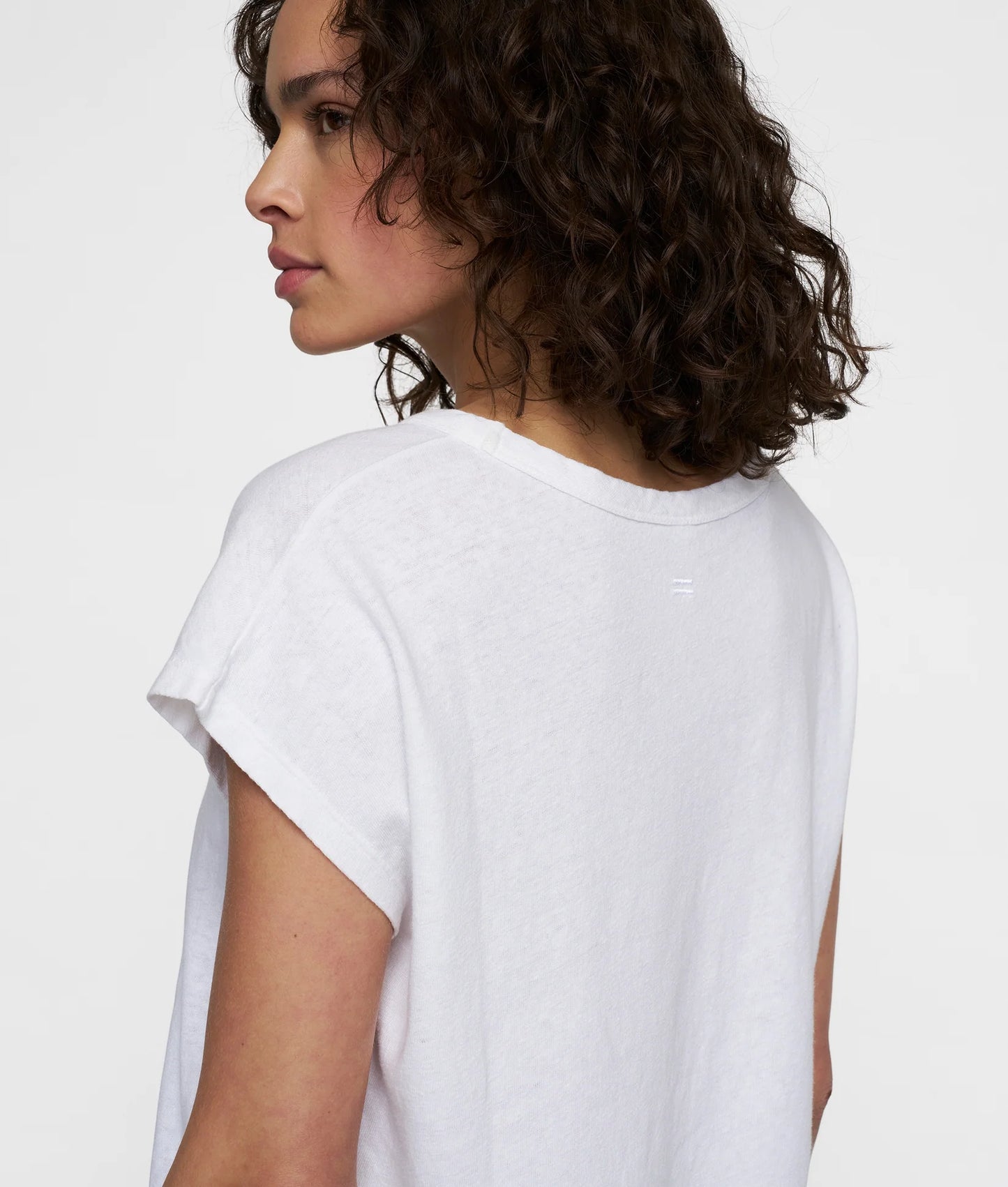 10DAYS AMSTERDAM Tee Linen White