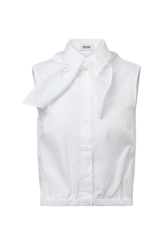 DRYKORN Ärmellose Bluse Tiriel weiß
