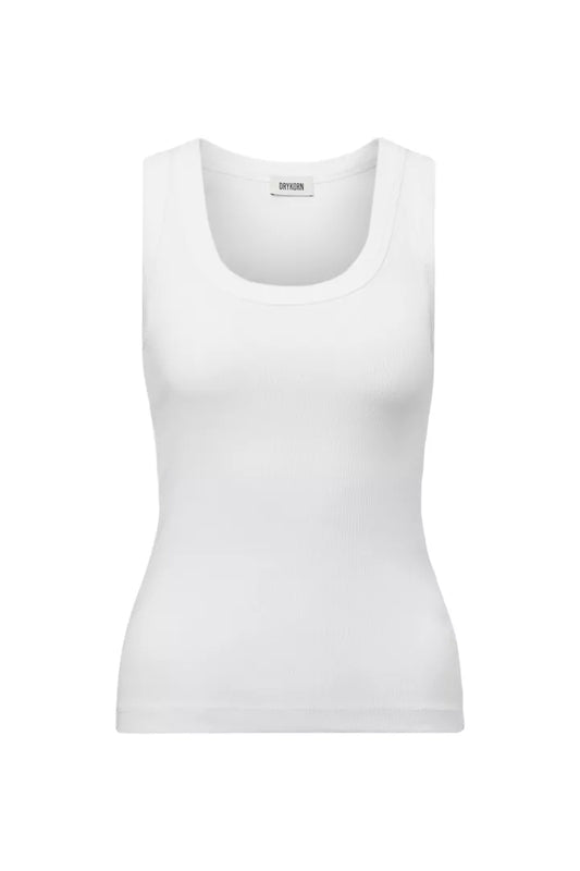 DRYKORN Jerseytop Tavira_2 white