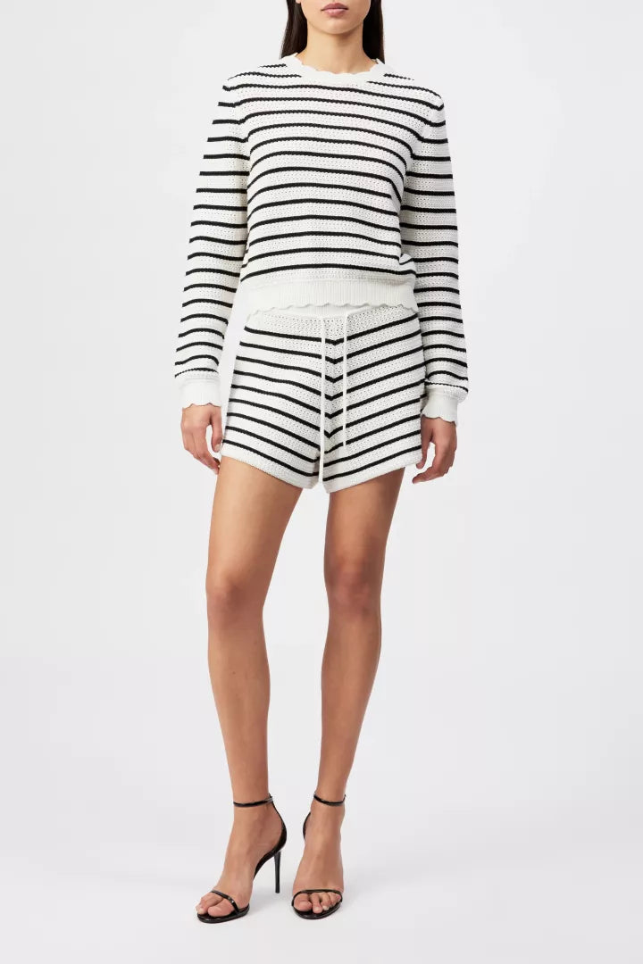 DRYKORN Francy Striped Cardigan Offwhite