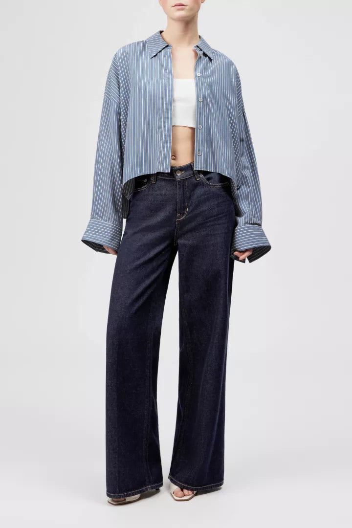 DRYKORN Bluse Oshia Stripe Blue
