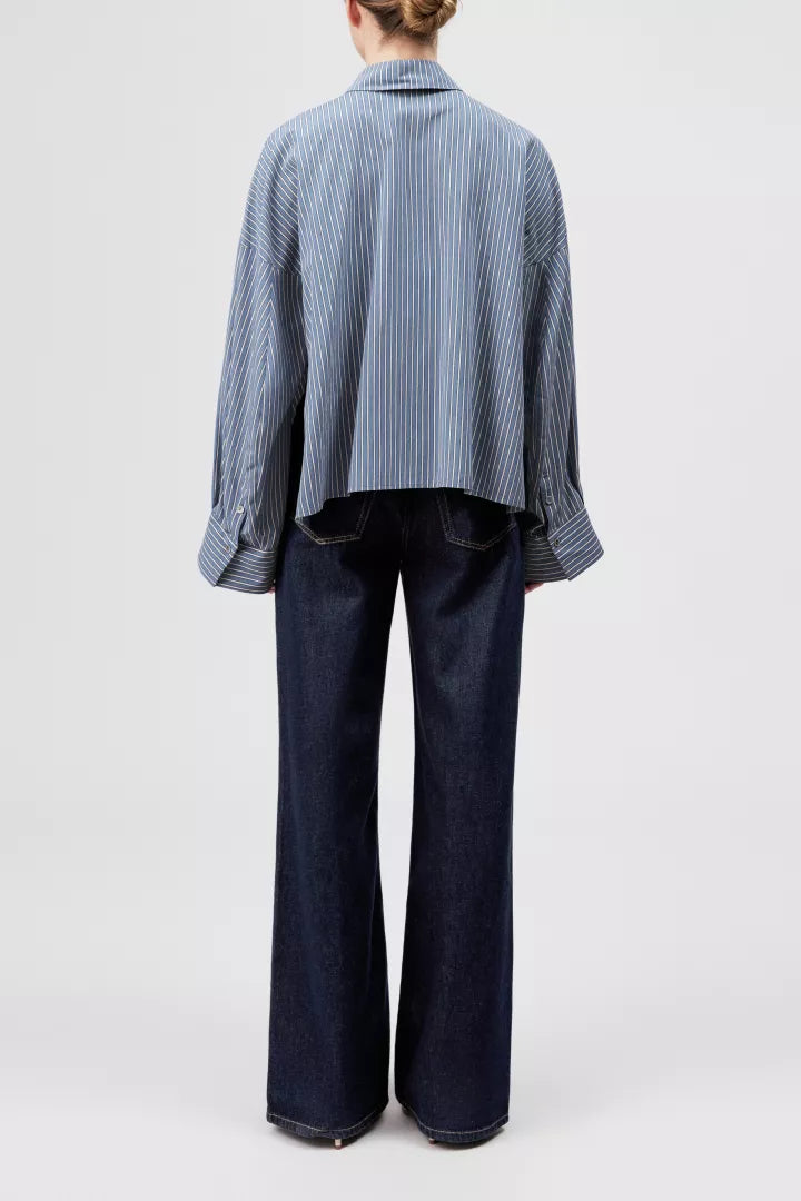 DRYKORN Bluse Oshia Stripe Blue