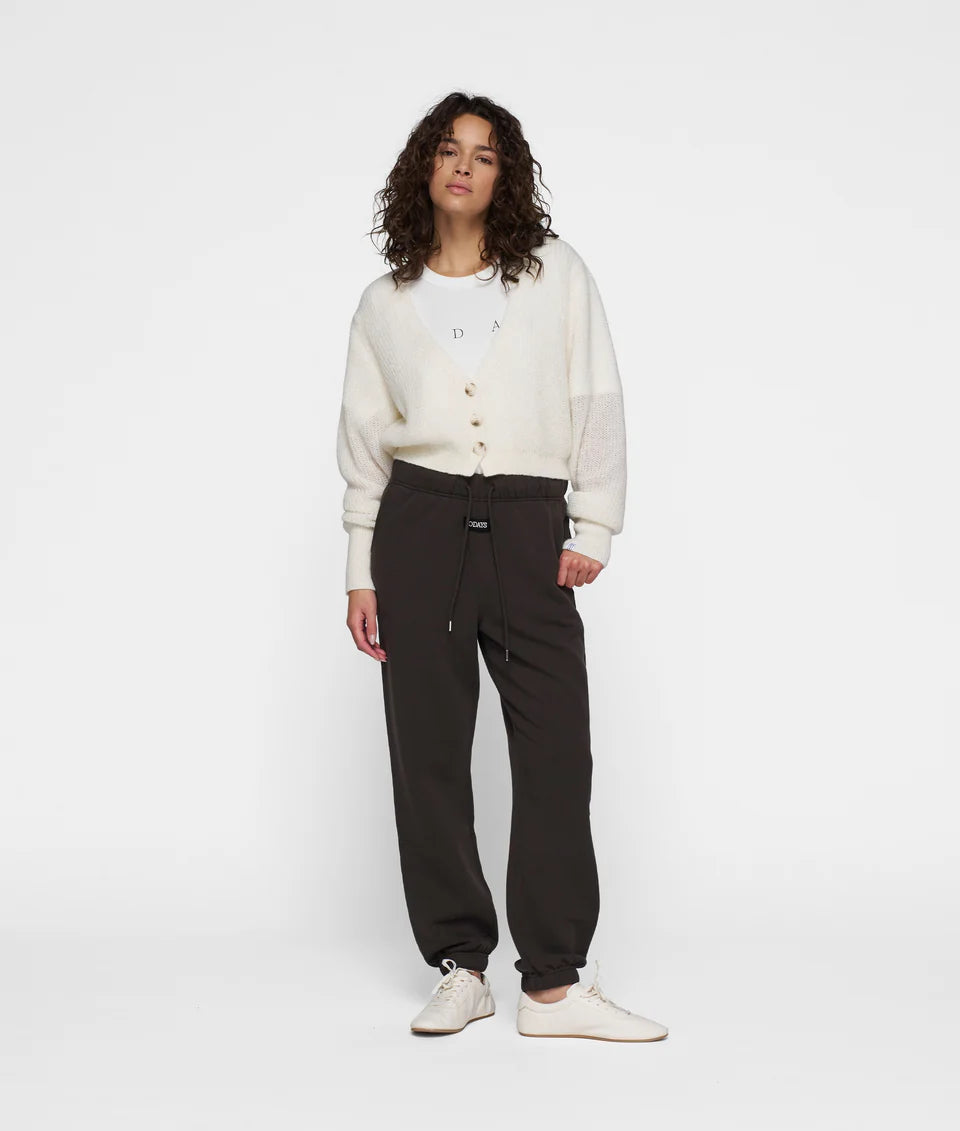 10DAYS AMSTERDAM Cropped Knit Cardigan Ecru