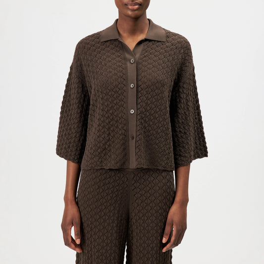 DRYKORN Damen Poloshirt Loysia Braun