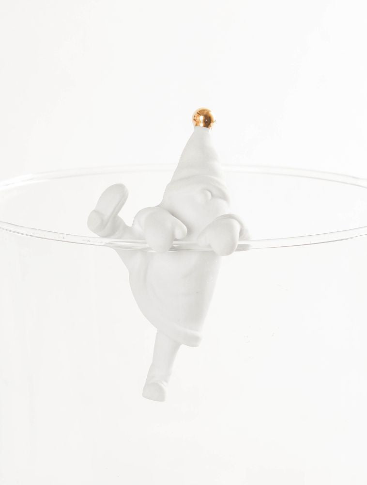 GOOD OLD FRIENDS Kletter Santa mit goldener Bommel
