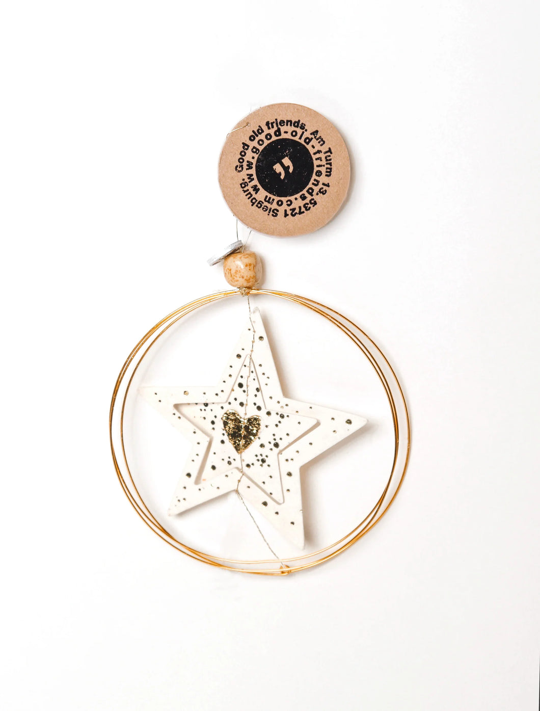 GOOD OLD FRIENDS Goldsternornament Stern mit goldenem Herz