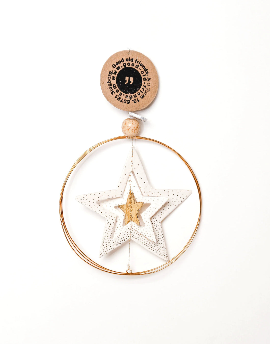 GOOD OLD FRIENDS Goldsternornament Stern mit kleinen Pünktchen