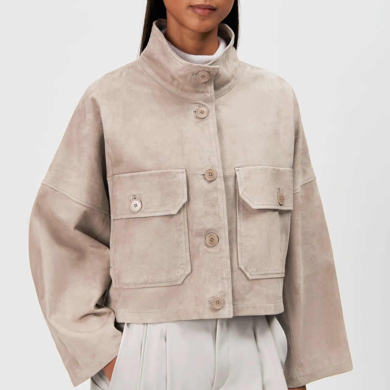 DRYKORN Damen Lederjacke Arklow Winter Twig