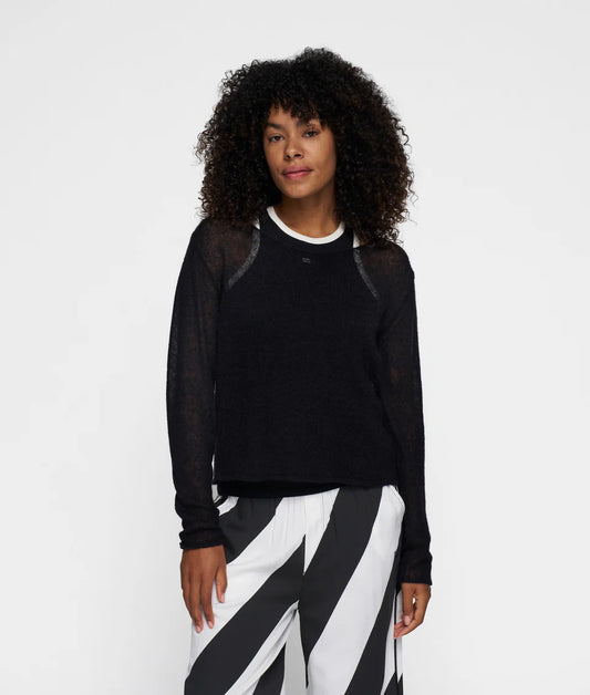 10DAYS AMSTERDAM Thin Knit Sweater Black