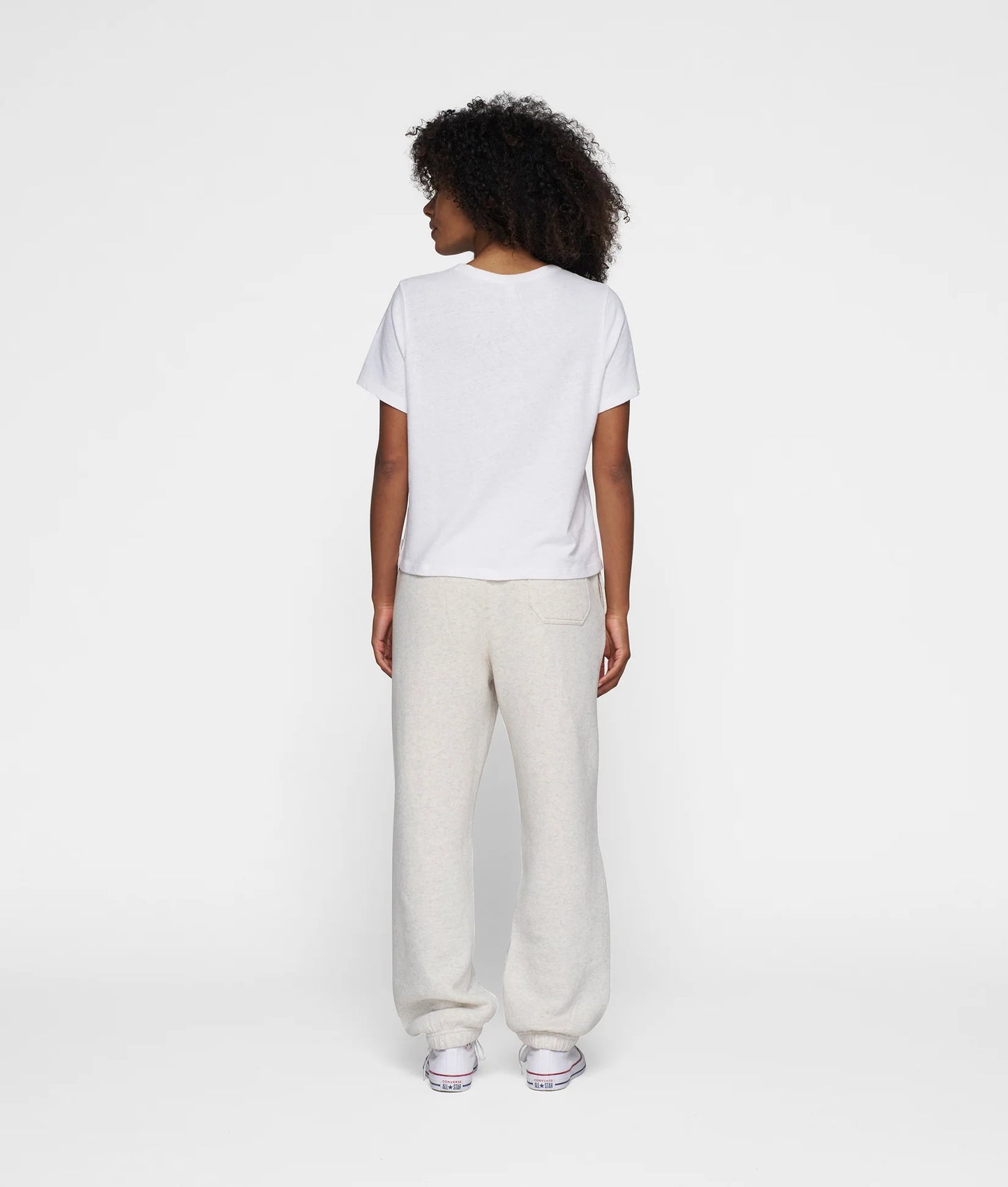 10DAYS AMSTERDAM Tee Linen White