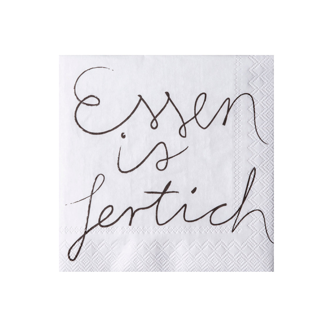 RAEDER DESIGN Cocktailservietten Essen ist fertich