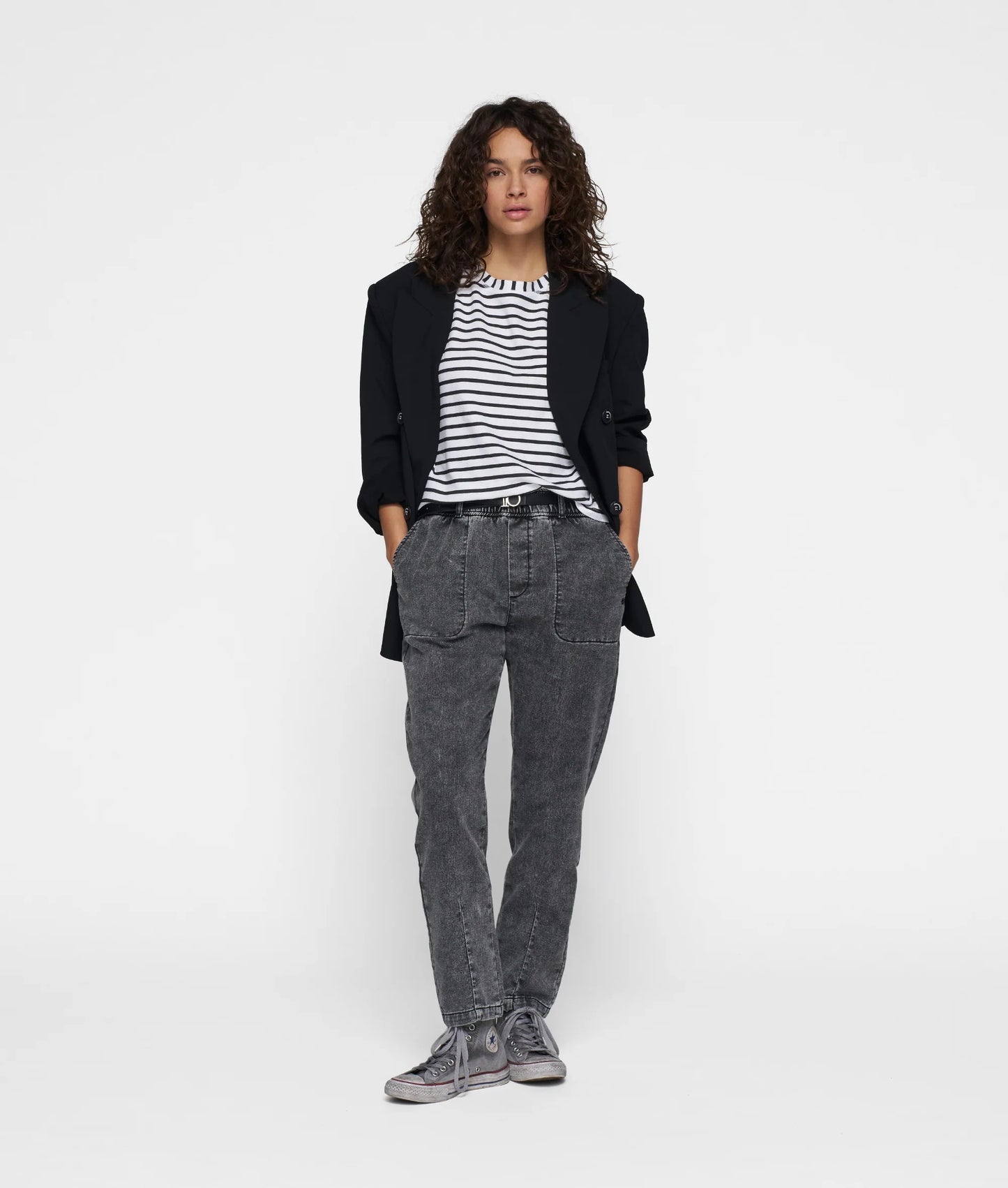 10DAYS AMSTERDAM The Petite Linen Stripes Shirt
