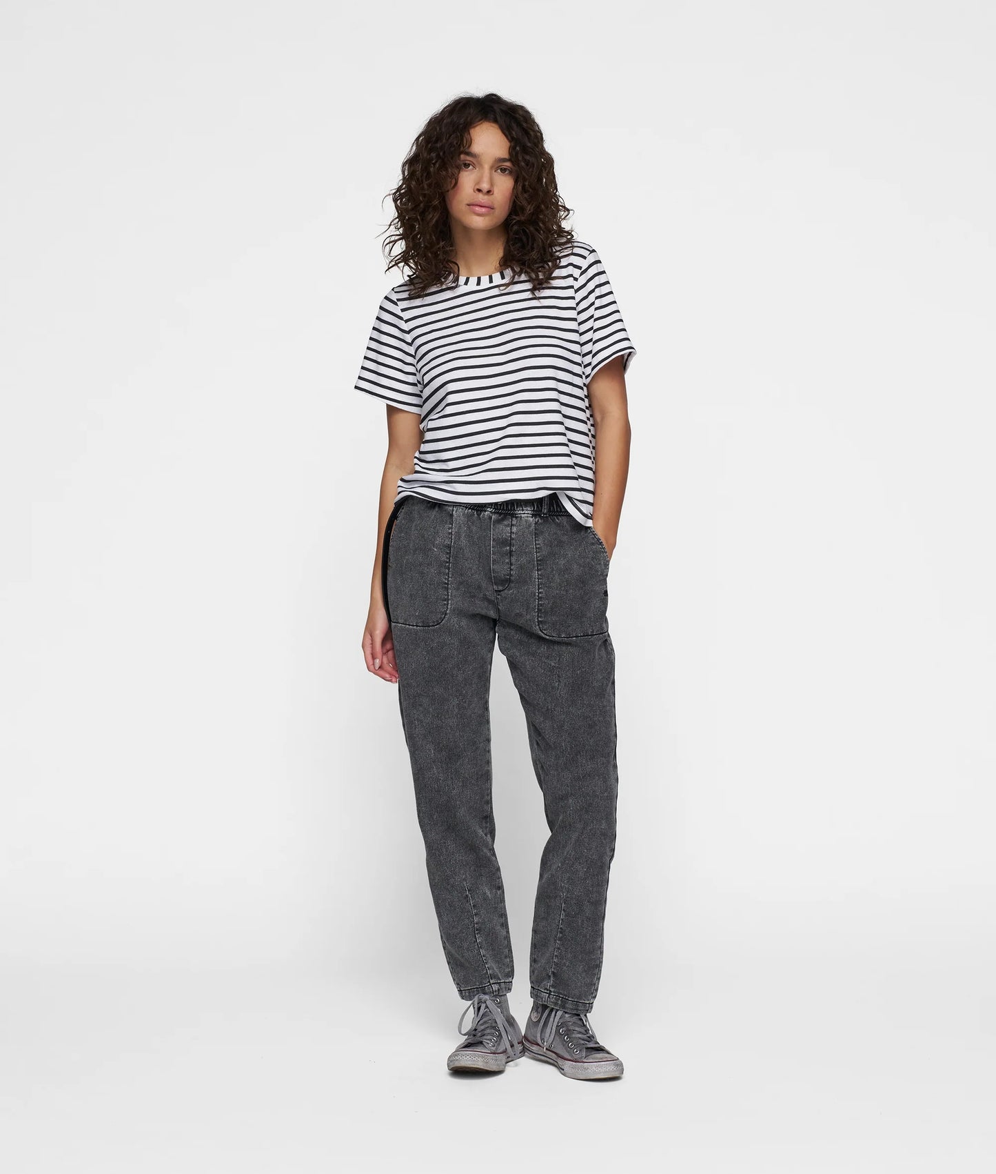 10DAYS AMSTERDAM The Petite Linen Stripes Shirt