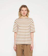 Lade das Bild in den Galerie-Viewer, 10 DAYS AMSTERDAM Short Sleeve Tee Stripes Cedar Brown
