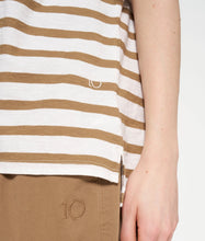 Lade das Bild in den Galerie-Viewer, 10 DAYS AMSTERDAM Short Sleeve Tee Stripes Cedar Brown
