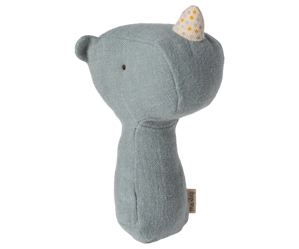 MAILEG Lullaby Friends Rassel Nashorn Blau