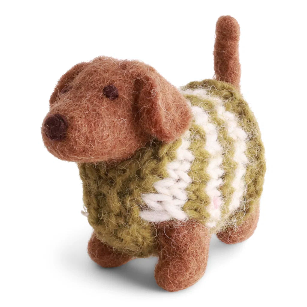 EN GRY & SIF Dachshund mit Strickpullover