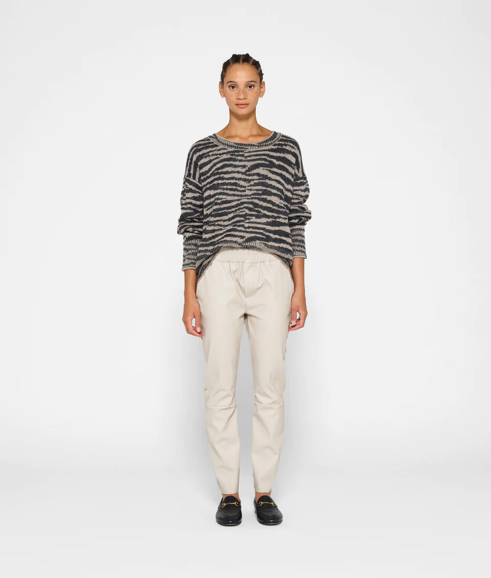 10DAYS AMSTERDAM Lederlook Flared Pants - Hose aus Kunstleder