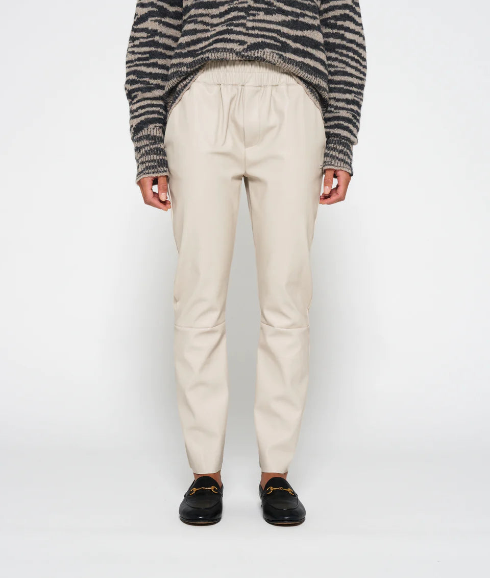 10DAYS AMSTERDAM Lederlook Flared Pants - Hose aus Kunstleder