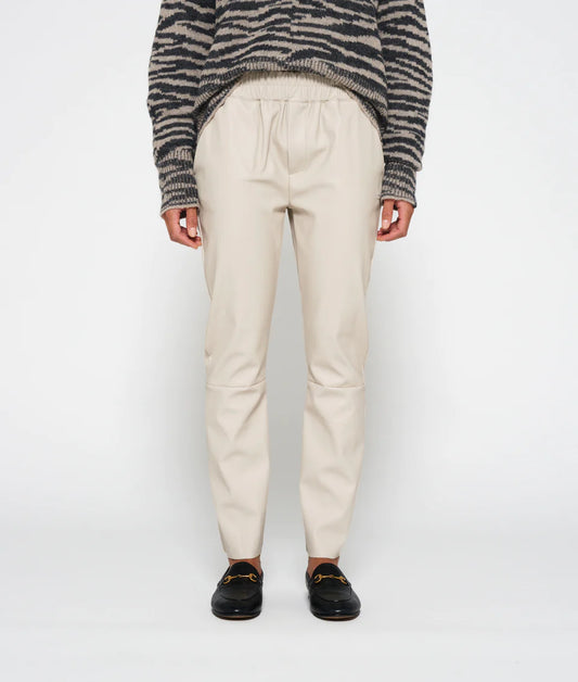 10DAYS AMSTERDAM Lederlook Flared Pants - Hose aus Kunstleder