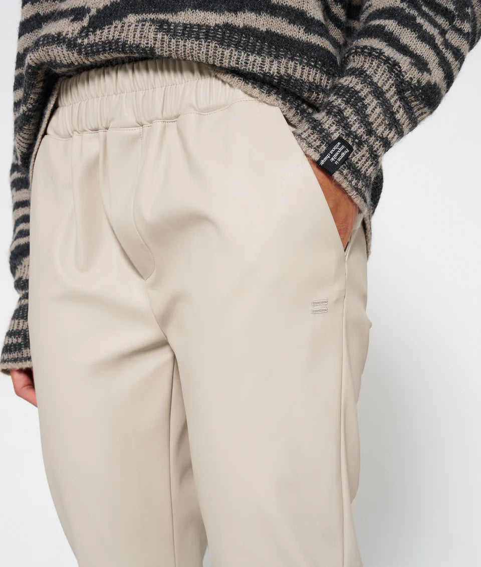 10DAYS AMSTERDAM Lederlook Flared Pants - Hose aus Kunstleder