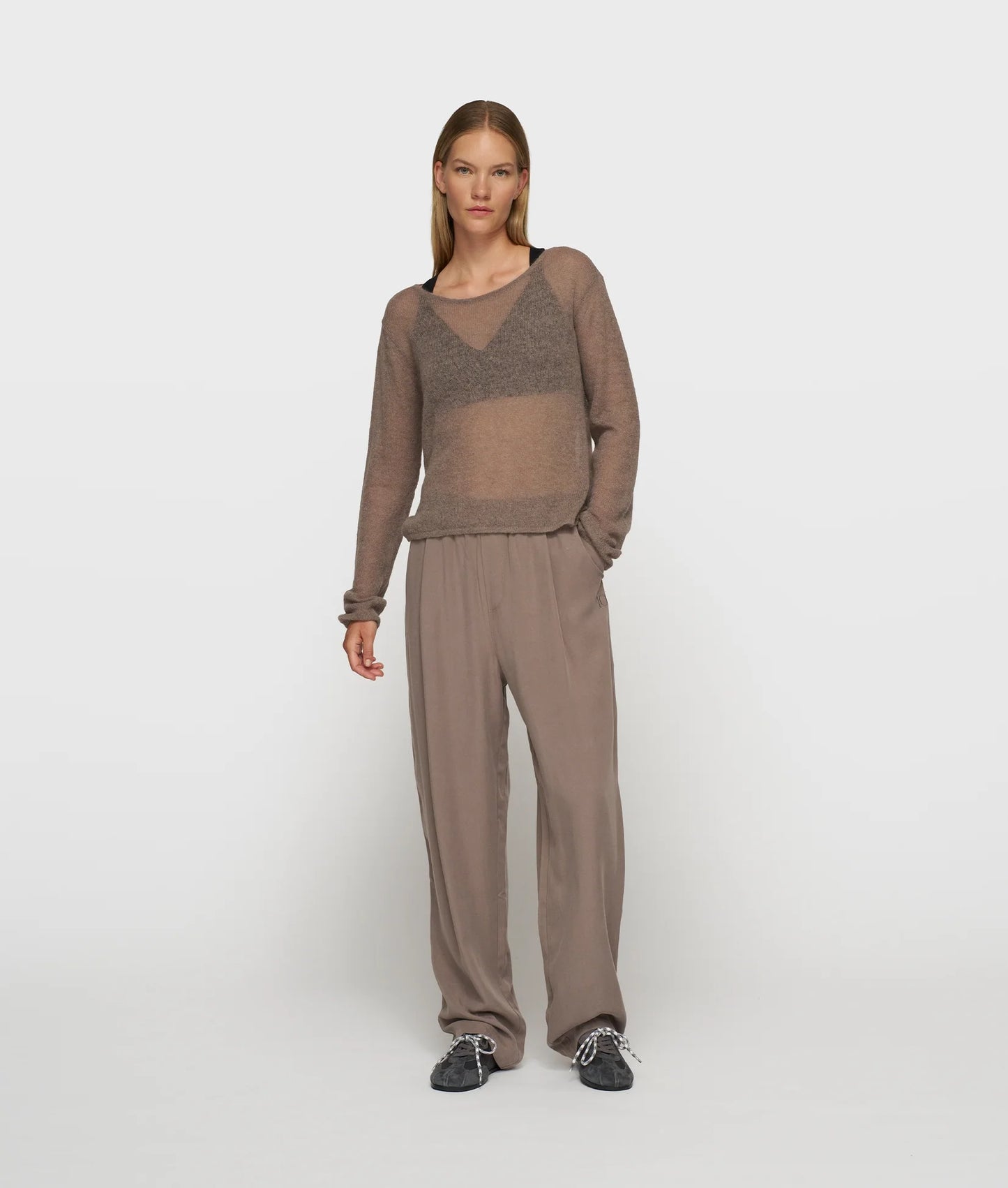 10DAYS AMSTERDAM Slim Knit Sweater Moonrock