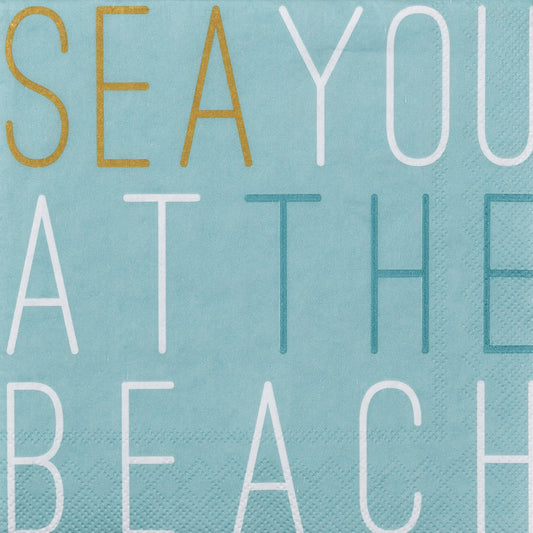 RAEDER DESIGN Cocktailservietten Sea you at the beach