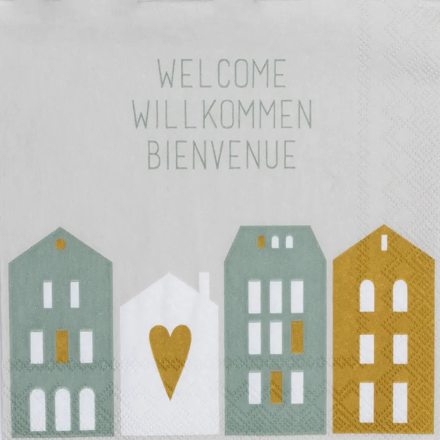 RAEDER DESIGN Cocktailervietten Welcome