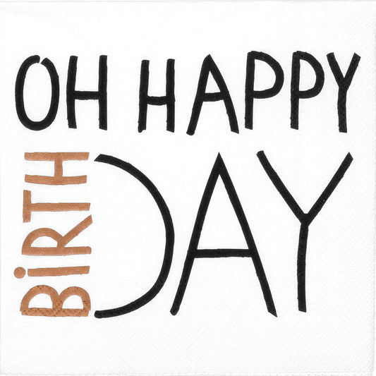 RAEDER DESIGN Servietten Oh Happy Birthday
