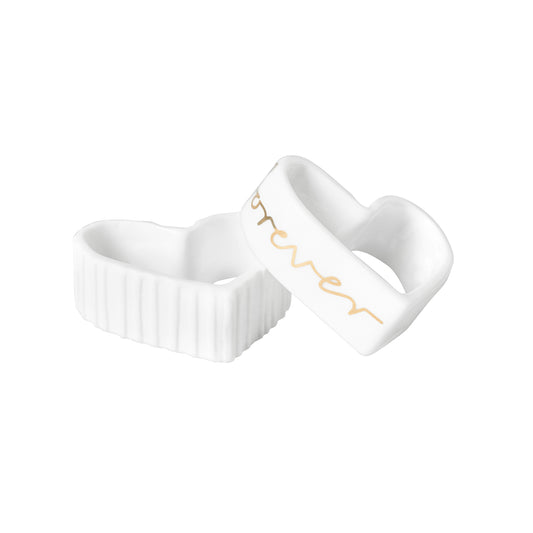 RAEDER DESIGN Serviettenringe 2-er Set Forever