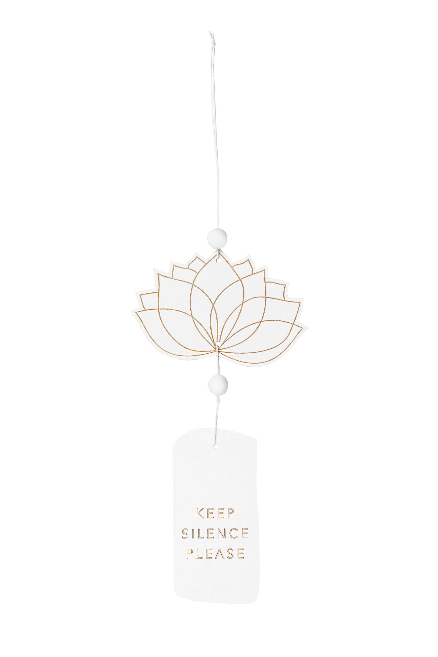 RÄDER DESIGN Zen Spirit Türhänger Lotusblüte Keep Silence