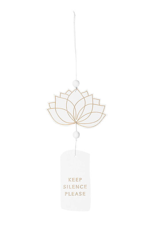 RÄDER DESIGN Zen Spirit Türhänger Lotusblüte Keep Silence