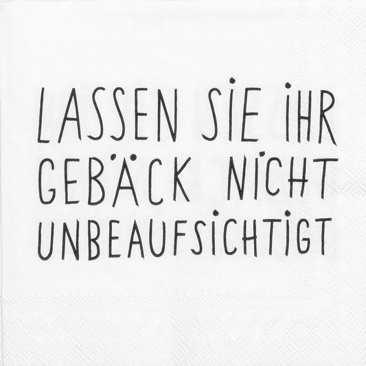RAEDER DESIGN Cocktailervietten Lassen sie ihr Gebäck