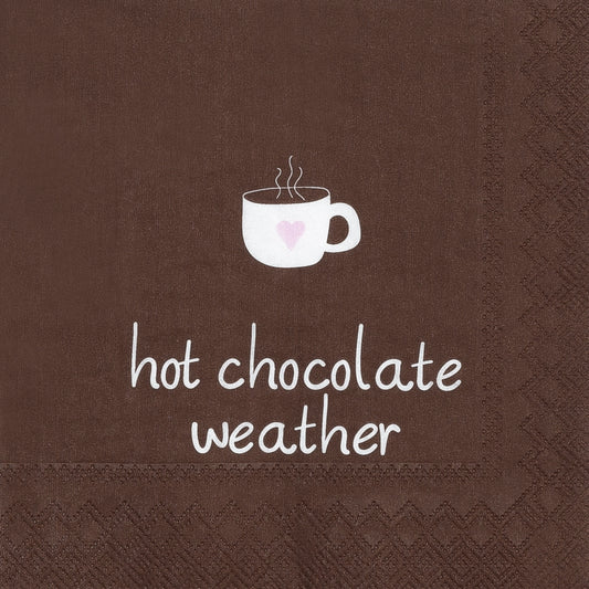 RAEDER DESIGN Cocktailservietten Hot Chocolate Weather