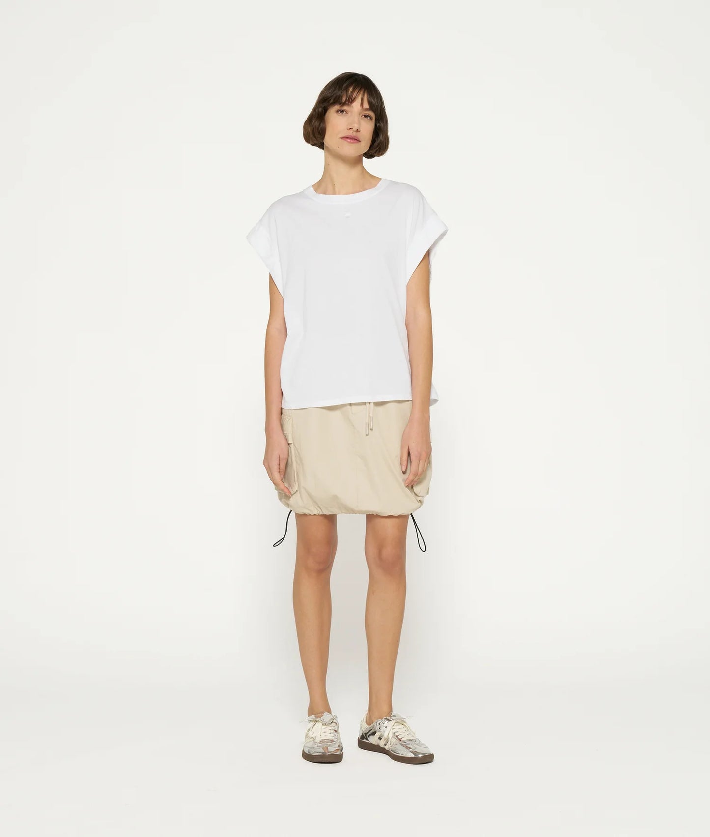 10DAYS AMSTERDAM Wide Jersey Tee White